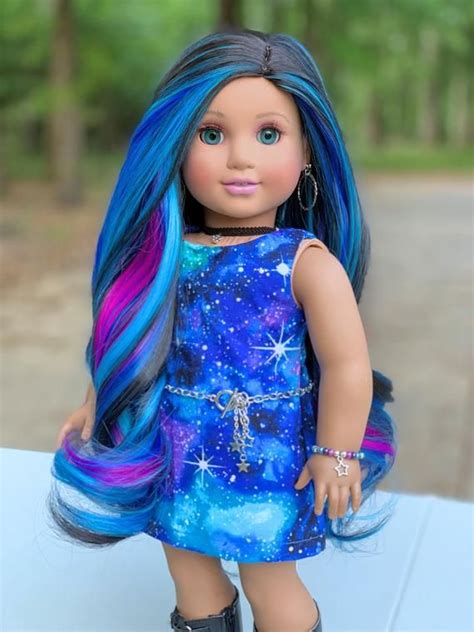 custom doll wig for 18 american girl dolls heat safe etsy india american girl doll