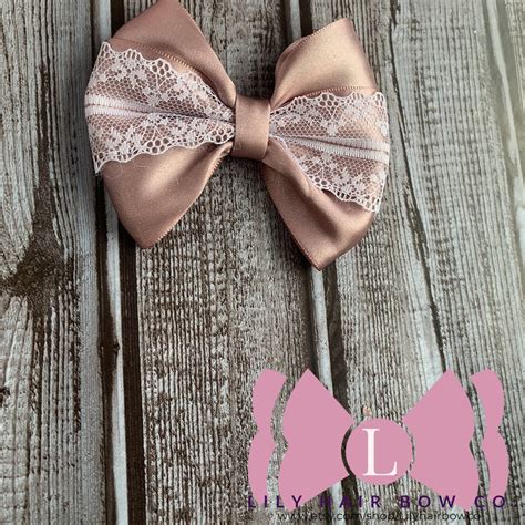The Ivy Faux Leather Hair Bow And The Blossom Satin Ribbon And Etsy
