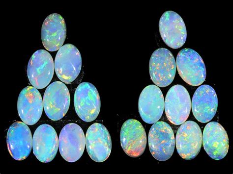 519cts 20pcs Matching Crystal Fire Opals Calibrated