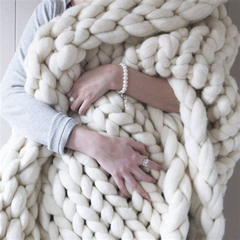 Woolacombe Super Chunky Hand Knitted Throw Hand Knitted Throws