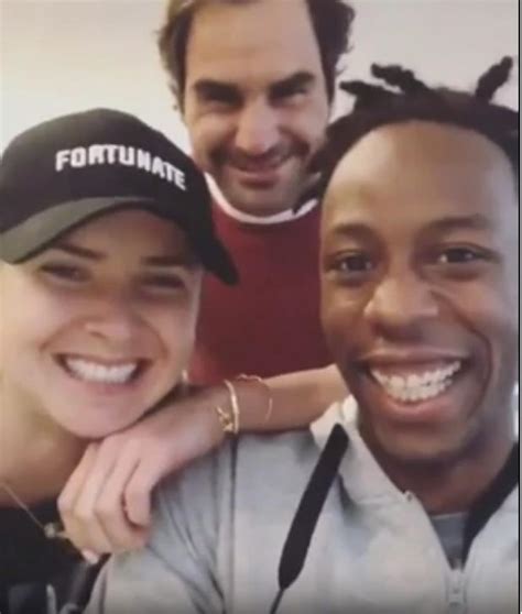 From eating adventures to courtside kisses to—playful—hatchet wielding, the g.e.m.s. Elina Svitolina: 'Video with Roger Federer and Gael ...