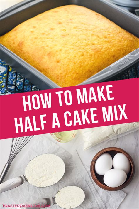 For a very thick cake, though (sponge cake for a wedding cake for example), the lateral heat you cook the smaller item less longer. How to Make Half a Cake Mix | Cake for two recipe, Cake ...