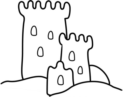 Sand Castle Coloring Page Free Printable Coloring Pages