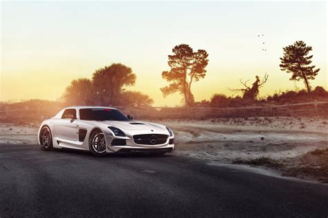 デスクトップ壁紙 スポーツカー メルセデスベンツsls Amg 運転 パフォーマンスカー Adv 1ホイール レンテック スーパーカー スクリーンショット 陸上車両