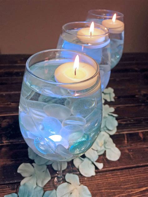 How To Make A Simple Wine Glass Centerpiece Great For Parties Great For Weddings In 2019