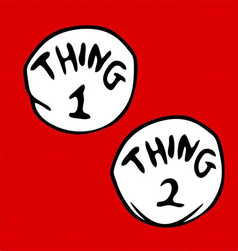 Thing One 1 And Thing Two 2 Fancy Dress Funny Quality T Shirt