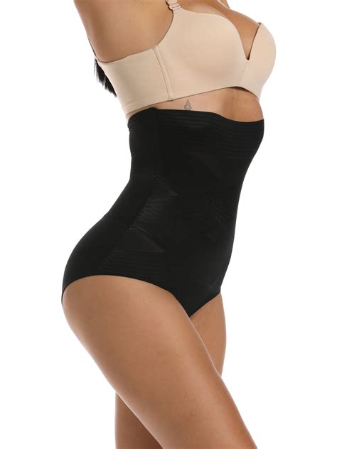 SLIMBELLE Women S Tummy Control Underwear High Waist Butt Lifter Shapewear Slimming Brief