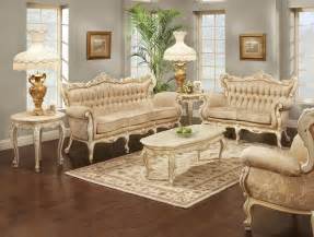 Think light, bright colours, plenty of much of the furniture will be painted white or cream. French Provincial Living Room Set Furniture | Roy Home Design
