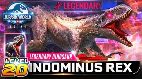 Indominus Rex The Best Legendary Superhybrid Level 20 Unlocked 【jurassic World Alive 侏羅紀世界alive