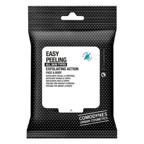 Comodynes Easy Peeling Exfoliating Action Face And Body Wipes