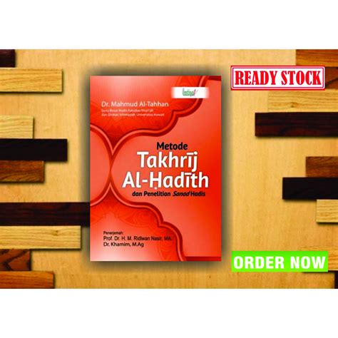 jual buku metode takhrij al hadith dan penelitian sanad hadis dr mahmud al thahan shopee