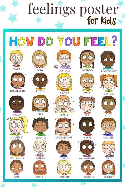 Classroom Poster Included In Card Game Set For Emotion Identification