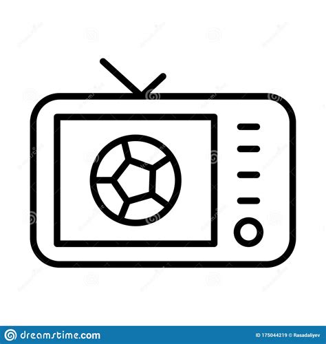 How to fill out reality tv contestant applications. TV Show, Football Icon. Simple Line, Outline Vector ...