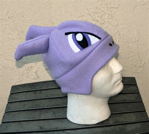 Mewtwo Pokemon Fleece Hat With Earflaps Etsy