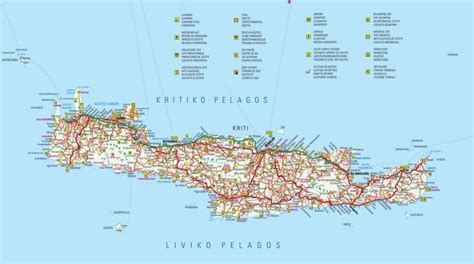 Crete Tourist Attractions Map Tourist Attraction Greece Holiday Tourist
