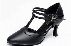 shoes dance leather sole suede genuine ballroom waltz heel latin 5cm dancing modern woman