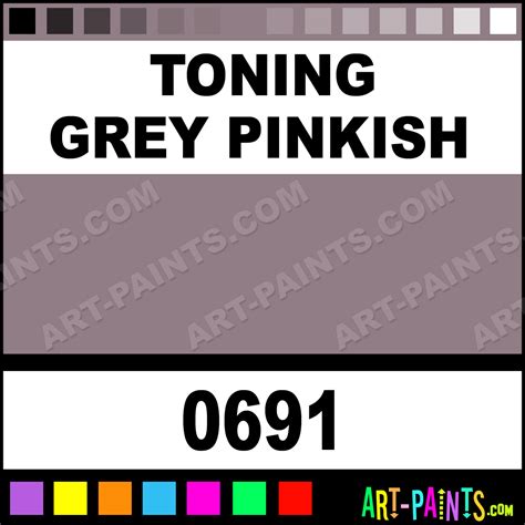 Toning Grey Pinkish Interactive Acrylic Paints 0691 Toning Grey