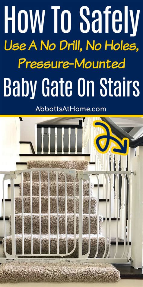 Easy Diy Baby Gate For Stairs No Drilling No Holes With Steps