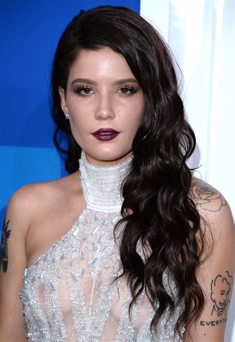 I feel this is a kpop inspiration haircut. Halsey at the VMAs: The long locks that shocked everyone