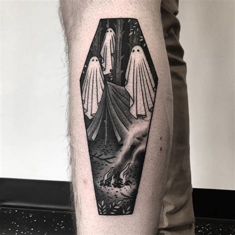 31 Ghoulish Ghost Tattoos Spooky Tattoos Ghost