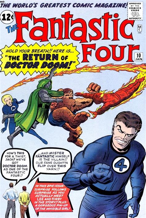 Fantastic Four 10 1963 Jack Kirby Rclassicmarvelcovers