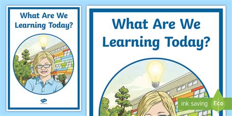 What Are We Learning Today Display Sign Twinkl