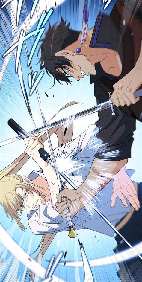 Two Anime Characters With Swords In Their Hands One Holding The Other