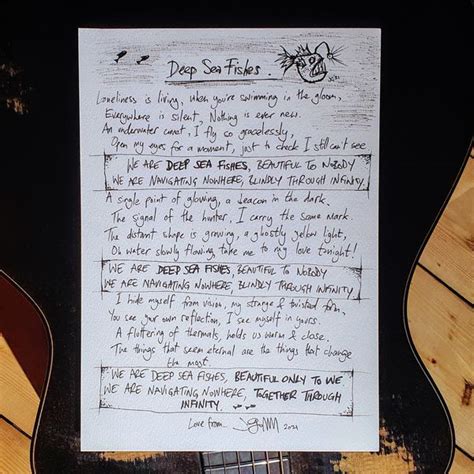 Original Handwritten Lyric Sheets Available For Limited Time
