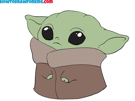 Learn To Draw Yoda Drawing Cute Step By Step Tutorial For Star Wars Fans