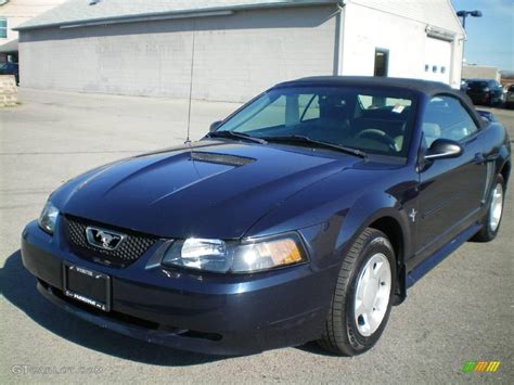 2001 True Blue Metallic Ford Mustang V6 Convertible 21292082