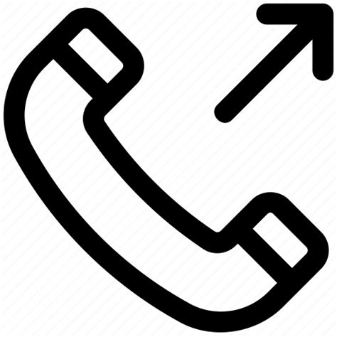 Outgoing Call Phone Receiver Telephone Conversation Icon