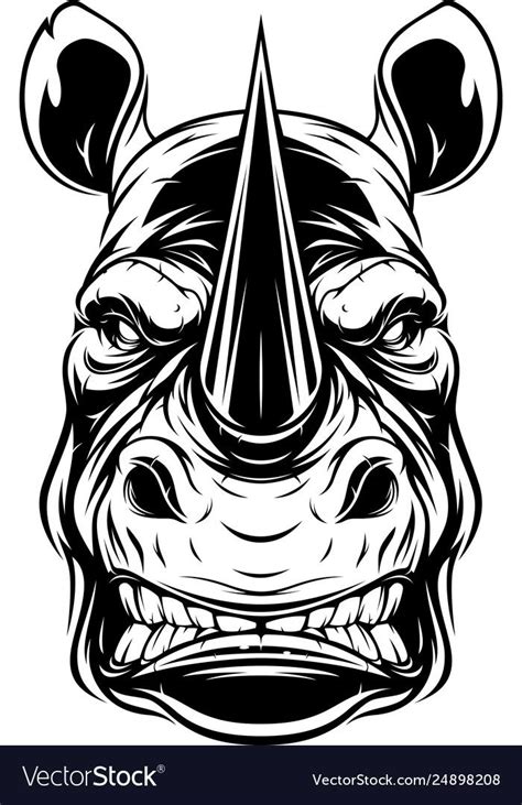 Pin By E A On Stencils Rhino Art Rhino Tattoo Silhouette Art