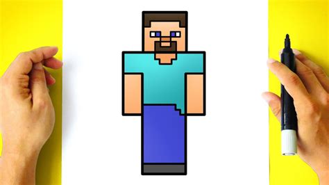 Como Desenhar O Steve Do Minecraft Como Dibujar A Steve De Minecraft