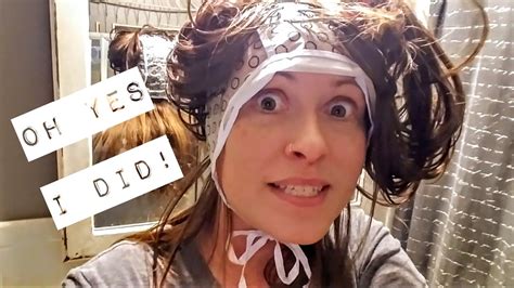 Is highlighting your hair bad for your hair? Highlighting My Own Hair - YouTube