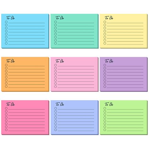 Buy To Do List Sticky Notes Assorted Colors Lined Sticky Notes Self