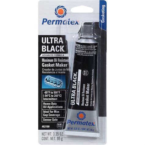 Permatex Ultra Black Rtv Silicone 82180 Free Shipping On Orders Over