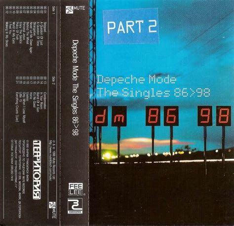 Depeche Mode The Singles 86 98 Vol 2 1998 Cassette Discogs