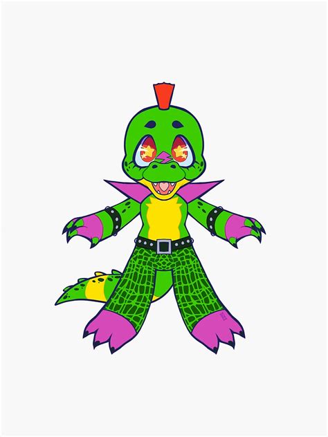 Monty Montgomery Gator Chibi Without Glasses Sticker Sticker For Sale By Shmittykam Redbubble