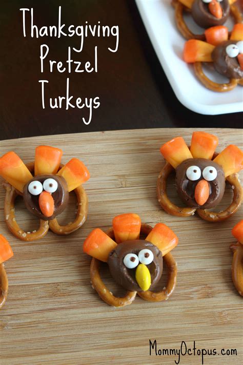 Over 31 creative thanksgiving kids food craft ideas for your fall season. Pretzel Turkeys For Thanksgiving Pictures, Photos, and ...