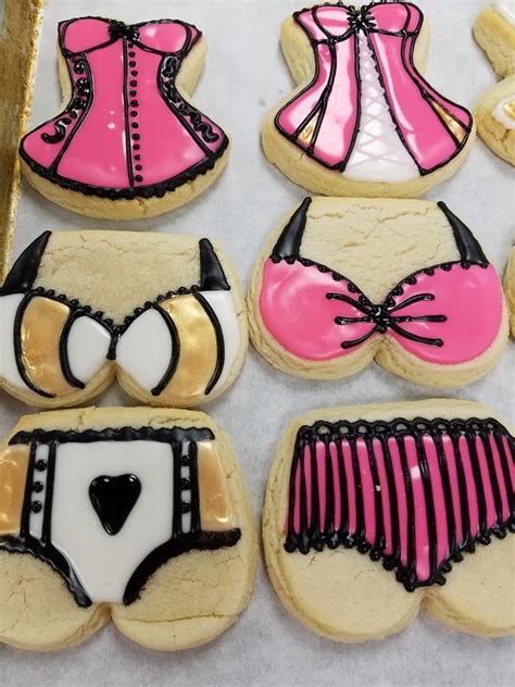 Lingerie Cookies 4 Lingerie Cookies Custom Cookies Decorated Cookies