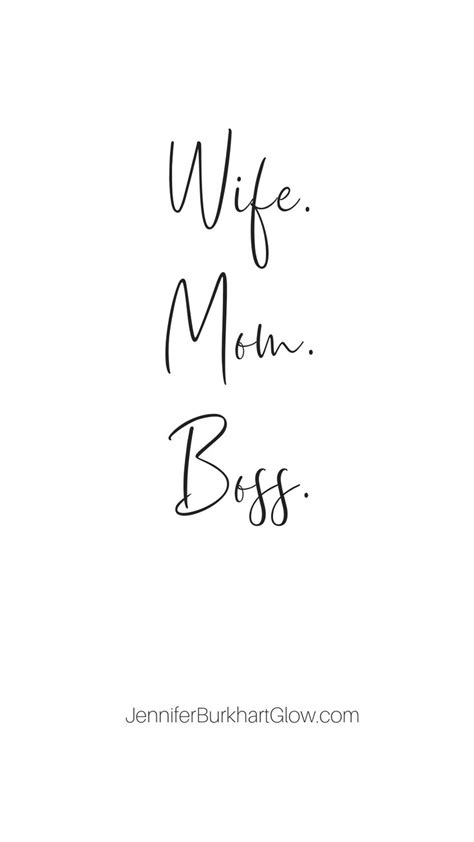 Wife Mom Boss Mom Life Quotes Mom Boss Quotes Work Motivational
