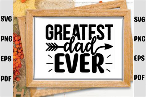 Greatest Dad Ever Svg Graphic By Mkdesign Store · Creative Fabrica