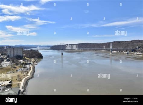 View Of The Mid Hudson Bridge Spanning The Hudson River As Seen From