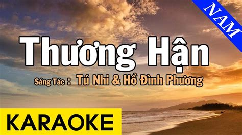 Karaoke Thương Hận Tone Nam Nhạc Sống Beat Chuẩn Youtube