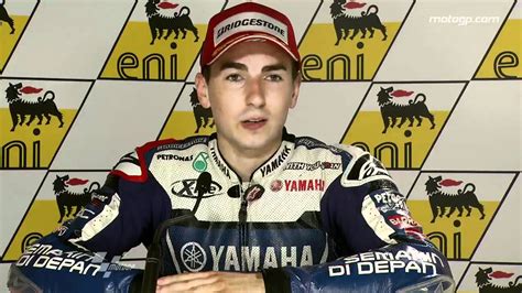 Jorge Lorenzo Interview After The Sachsenring Gp Youtube