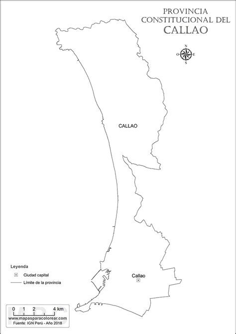 Mapa De Callao Provincia Municipios Turístico Y Carreteras De