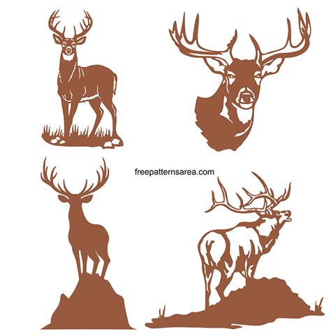 Deer Silhouette Buck Svg Dxf Eps Silhouette Rld Rdworks Pdf Png Ai