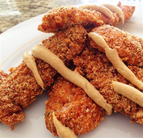 Scrape off excess mayonnaise and then roll the tenders in the crumb mixture to. Baked Spicy Chicken Tenderloins — My Healthy Dish