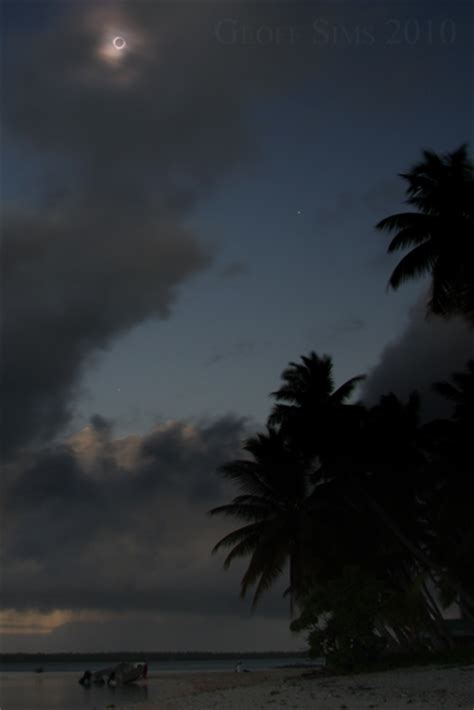 Total Solar Eclipse Tatakoto French Polynesia First Look
