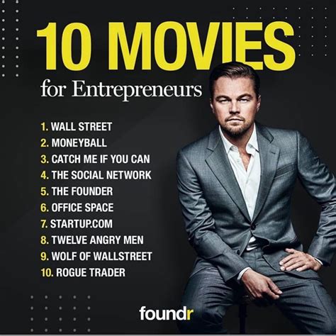 For instance, they are usually educational. Top 10 Movies For Every Entrepreneur Should Watch